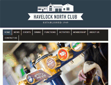 Tablet Screenshot of havelocknorthclub.co.nz